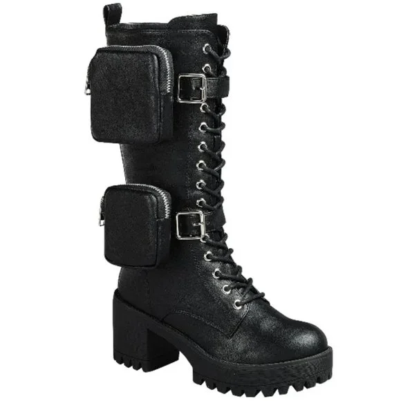 Long deals military boots